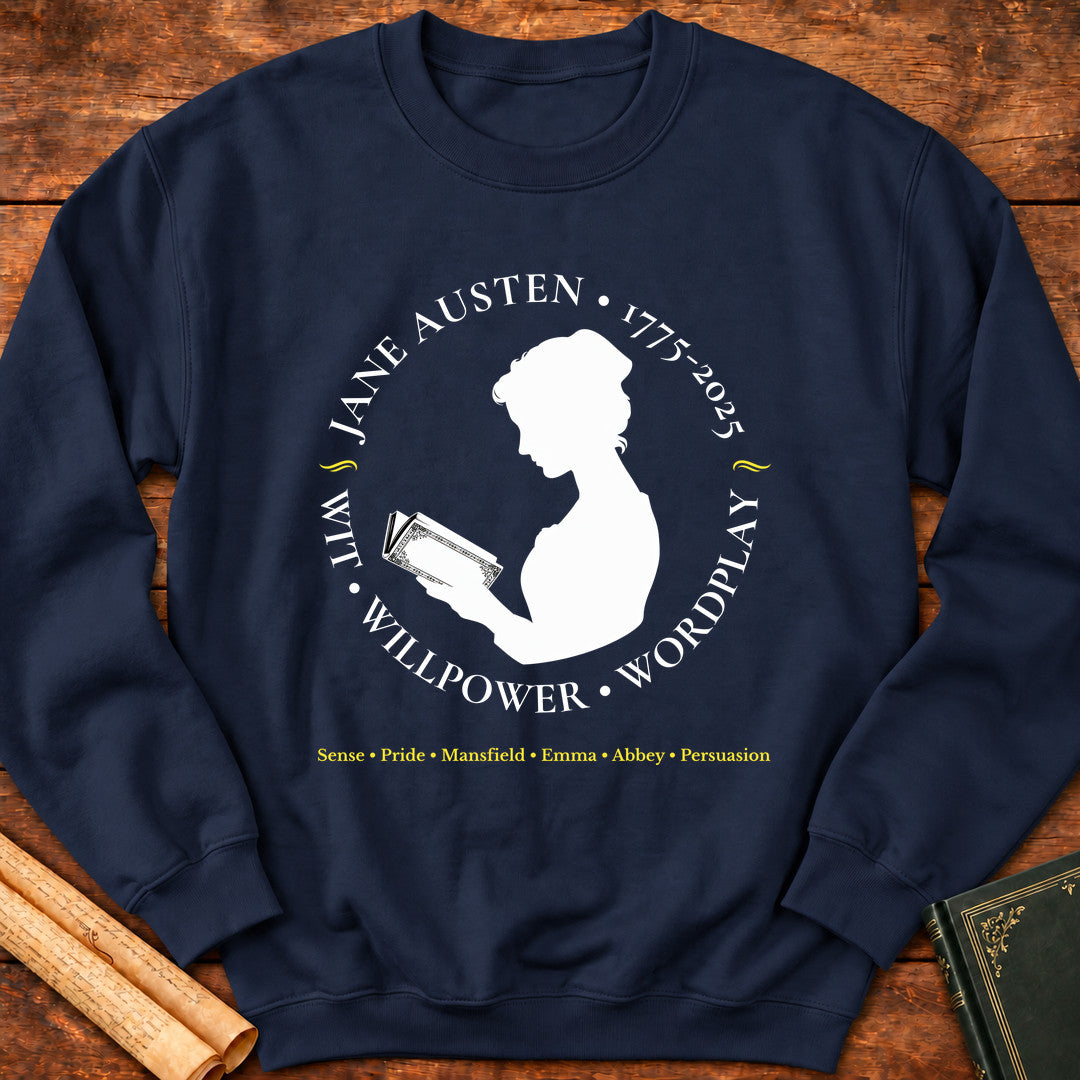 Jane Austen 250 Years Insignia Sweatshirt - Navy