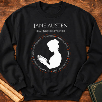 Jane Austen Reading Society (Novels) Sweatshirt - Black