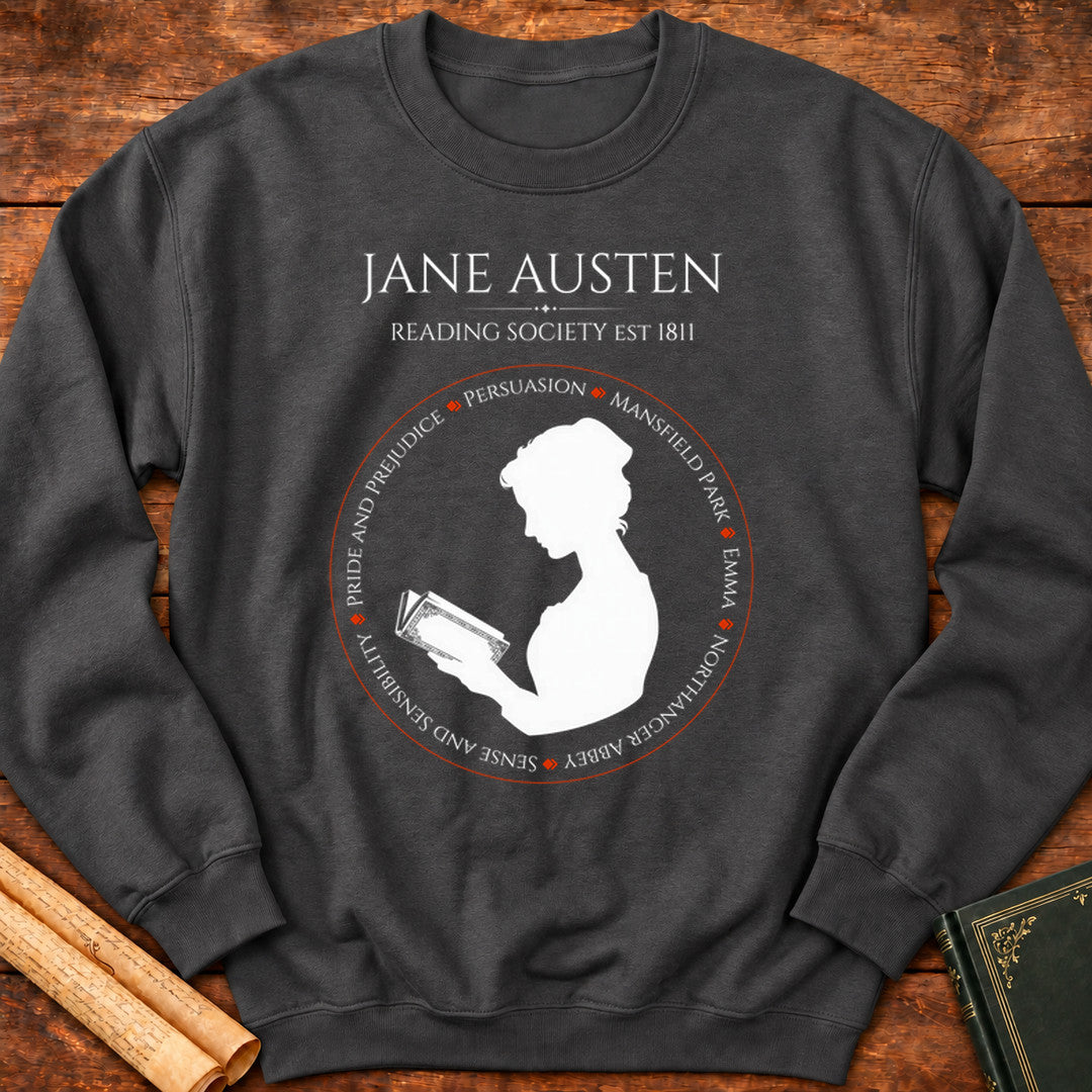 Jane Austen Reading Society (Novels) Sweatshirt - Dark Heather