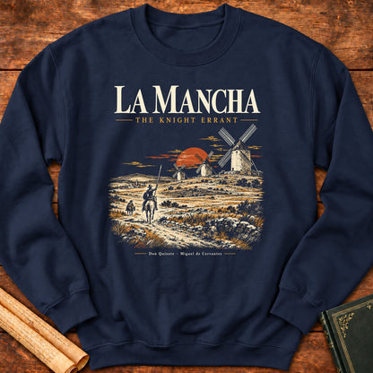 La Mancha – Don Quixote Knight Errant Literary Sweatshirt - Navy