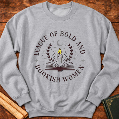 League of Bold and Bookish Women Sweatshirt - Sport Grey