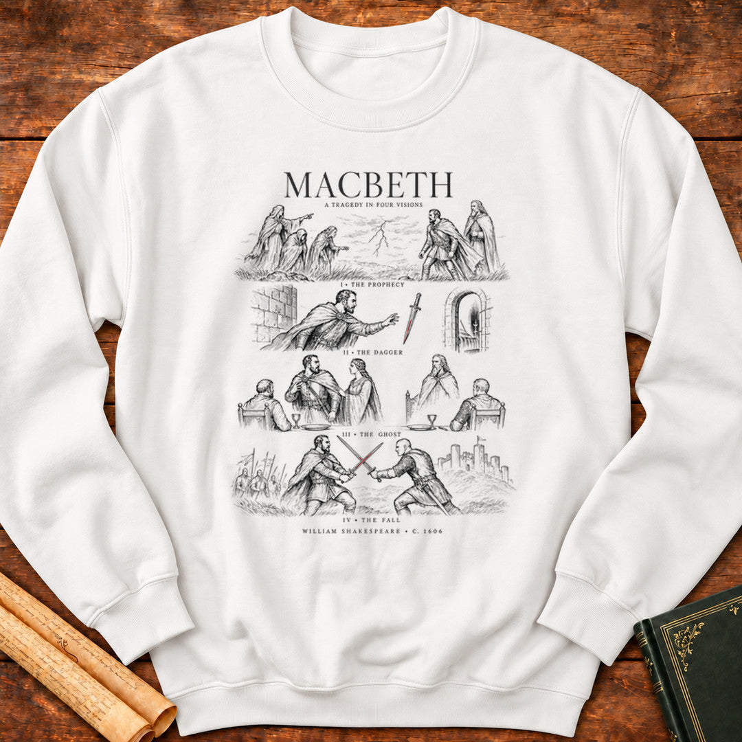 Macbeth – A Tragedy in Four Visions Sweatshirt - White