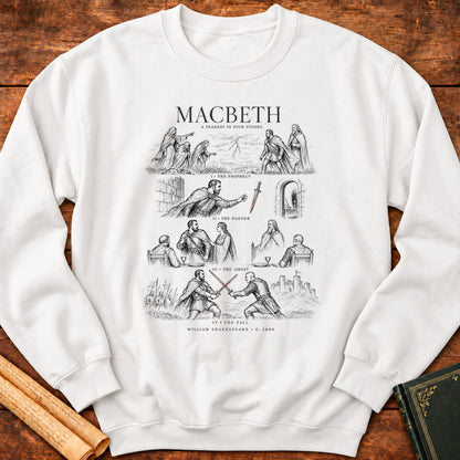 Macbeth – A Tragedy in Four Visions Sweatshirt - White