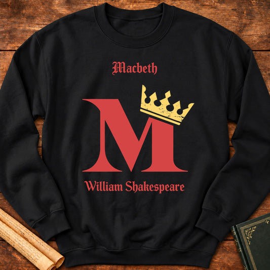 Macbeth Monogram Shakespeare Sweatshirt - Black