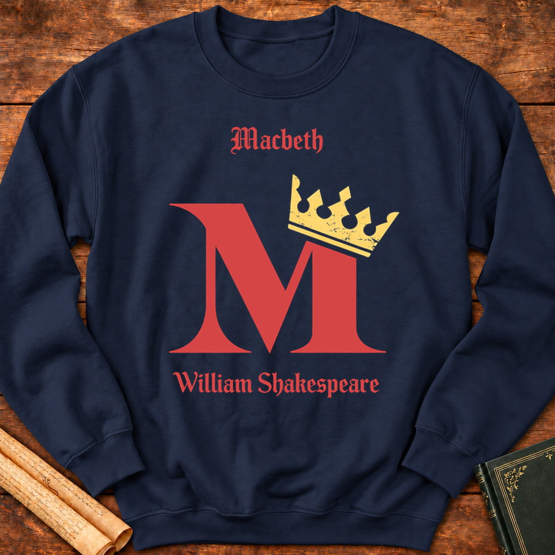 Macbeth Monogram Shakespeare Sweatshirt - Navy