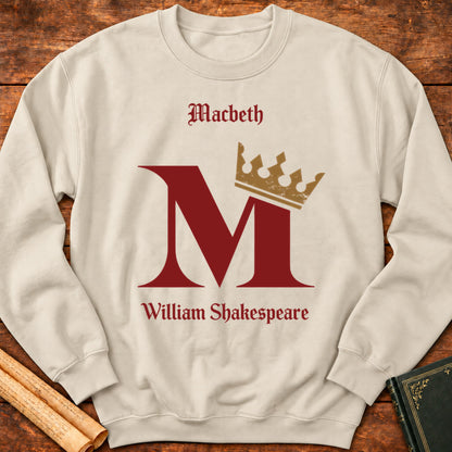 Macbeth Monogram Shakespeare Sweatshirt - Sand