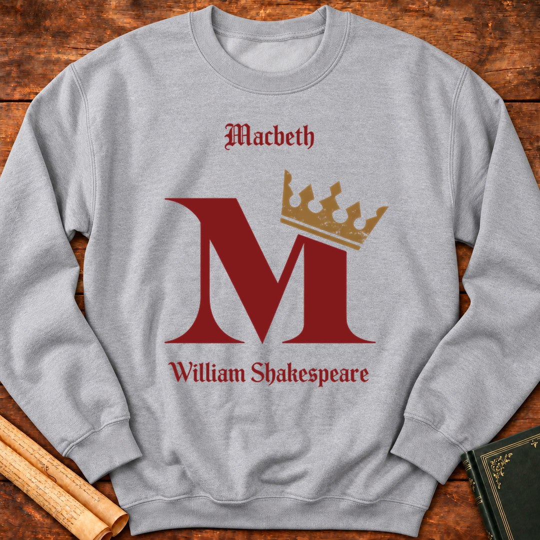 Macbeth Monogram Shakespeare Sweatshirt - Sport Grey
