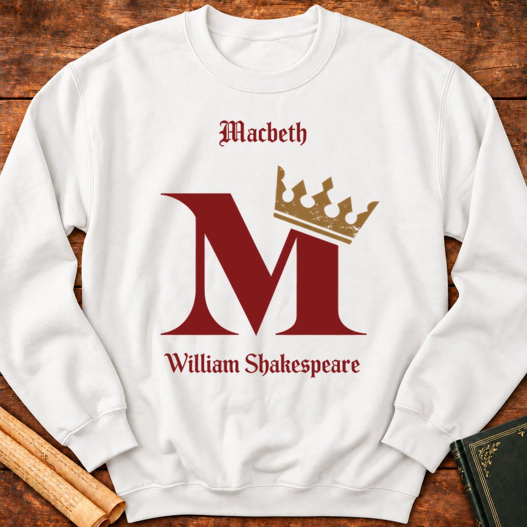 Macbeth Monogram Shakespeare Sweatshirt - White