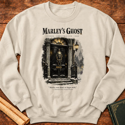 Marley's Ghost – A Christmas Carol Dickens Sweatshirt - Sand