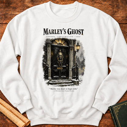 Marley's Ghost – A Christmas Carol Dickens Sweatshirt - White