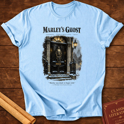 Marley's Ghost – A Christmas Carol Dickens T-Shirt - Light Blue