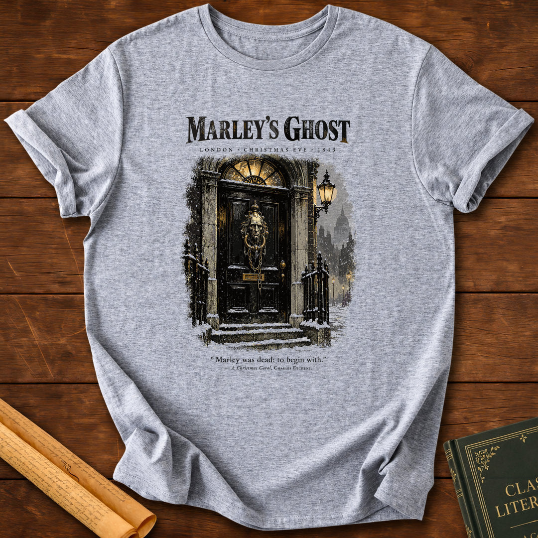 Marley's Ghost – A Christmas Carol Dickens T-Shirt - Sport Grey