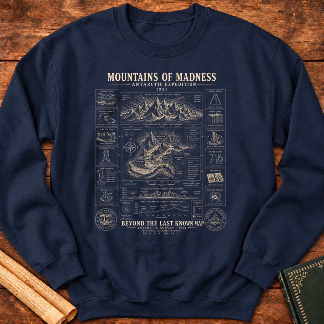 Mountains of Madness Antarctic Expedition 1931 – Sweatshirt - Navy