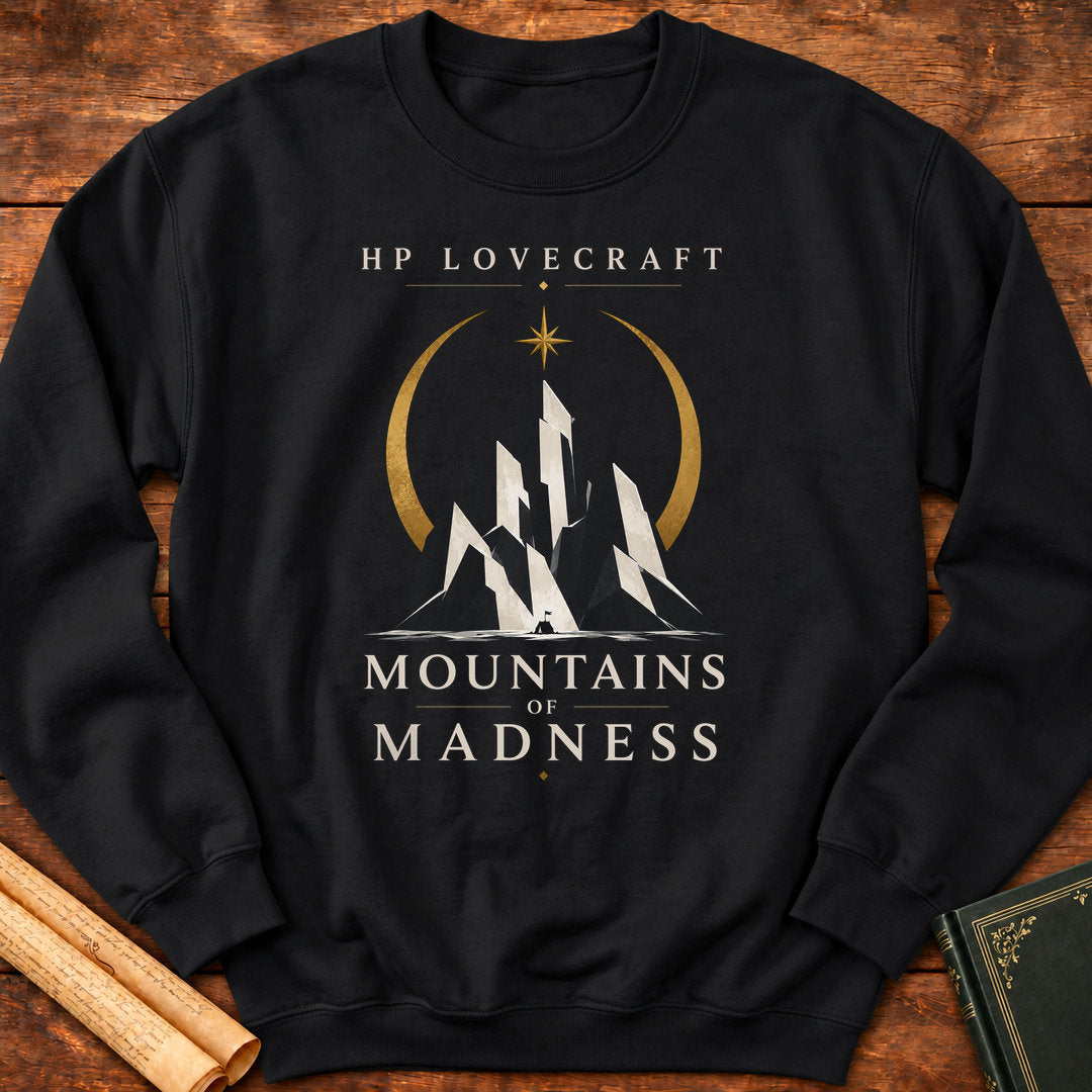 Mountains of Madness Icon – HP Lovecraft Literary Sweatshirt - Black