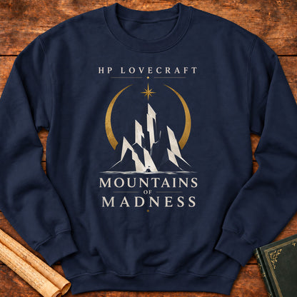 Mountains of Madness Icon – HP Lovecraft Literary Sweatshirt - Navy