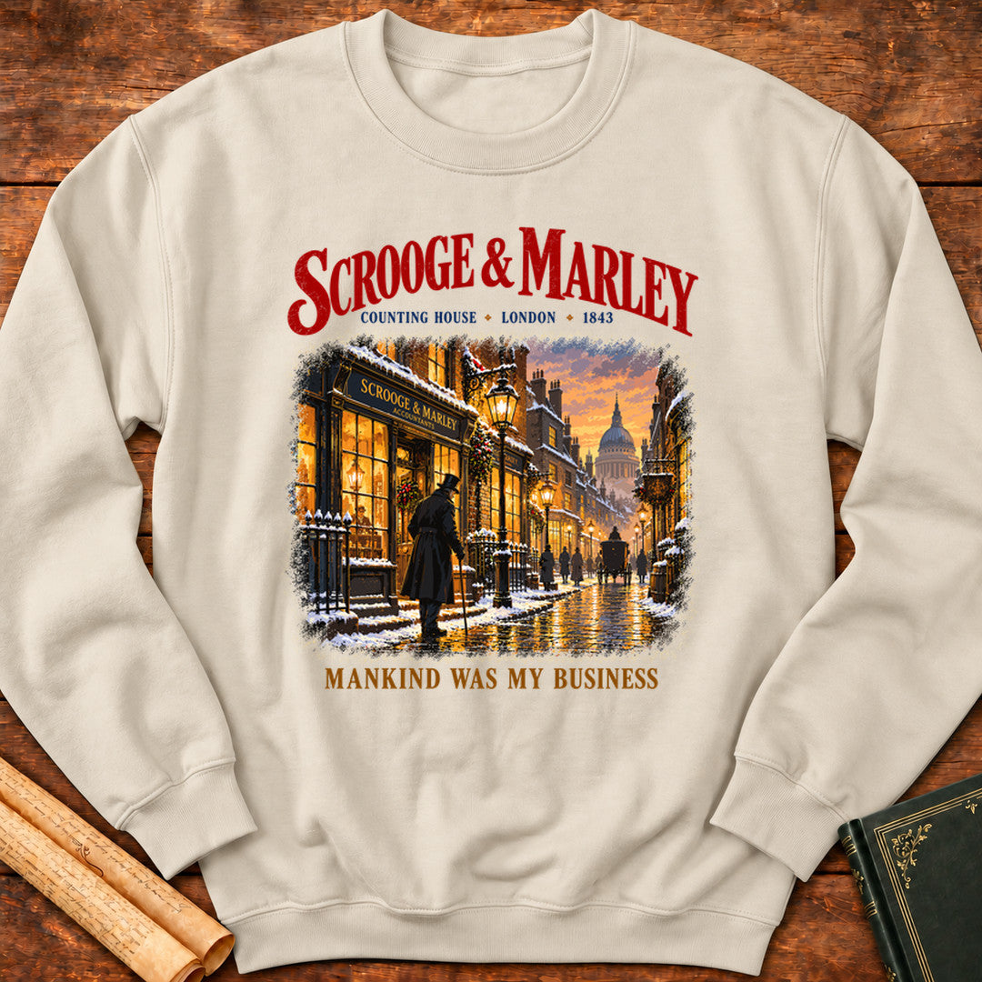 Scrooge & Marley – Mankind Was My Business Sweatshirt - Sand