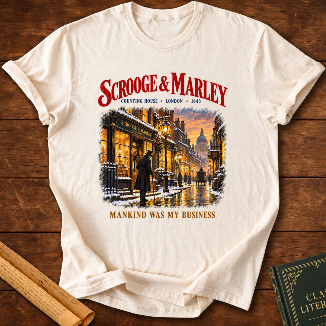 Scrooge & Marley – Mankind Was My Business T-Shirt - Natural