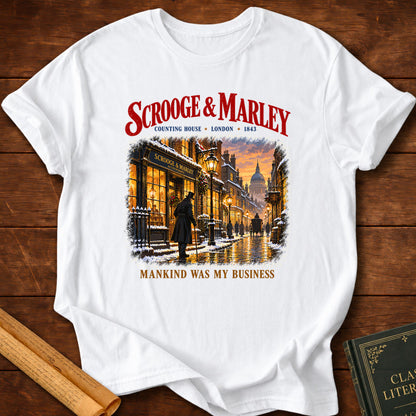 Scrooge & Marley – Mankind Was My Business T-Shirt - White