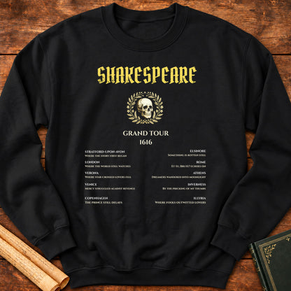 Shakespeare Grand Tour 1616 – Literary Gothic Sweatshirt - Black