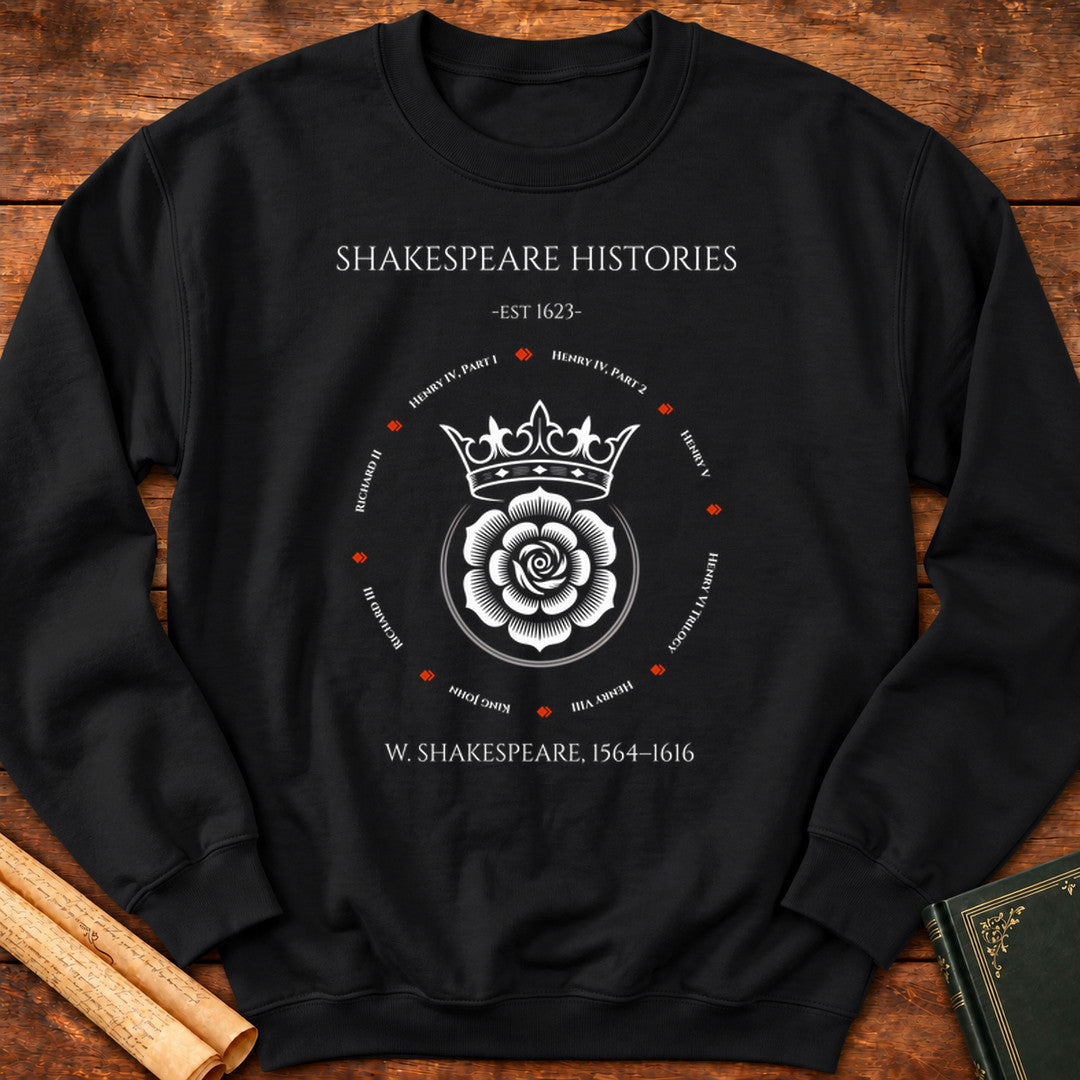 Shakespeare Histories Sweatshirt - Black
