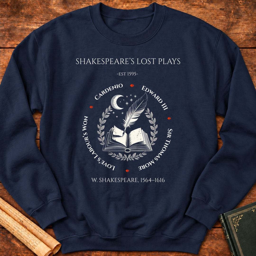 Shakespeare's Lost Plays Sweatshirt - Navy