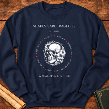 Shakespeare Tragedies Sweatshirt - Navy