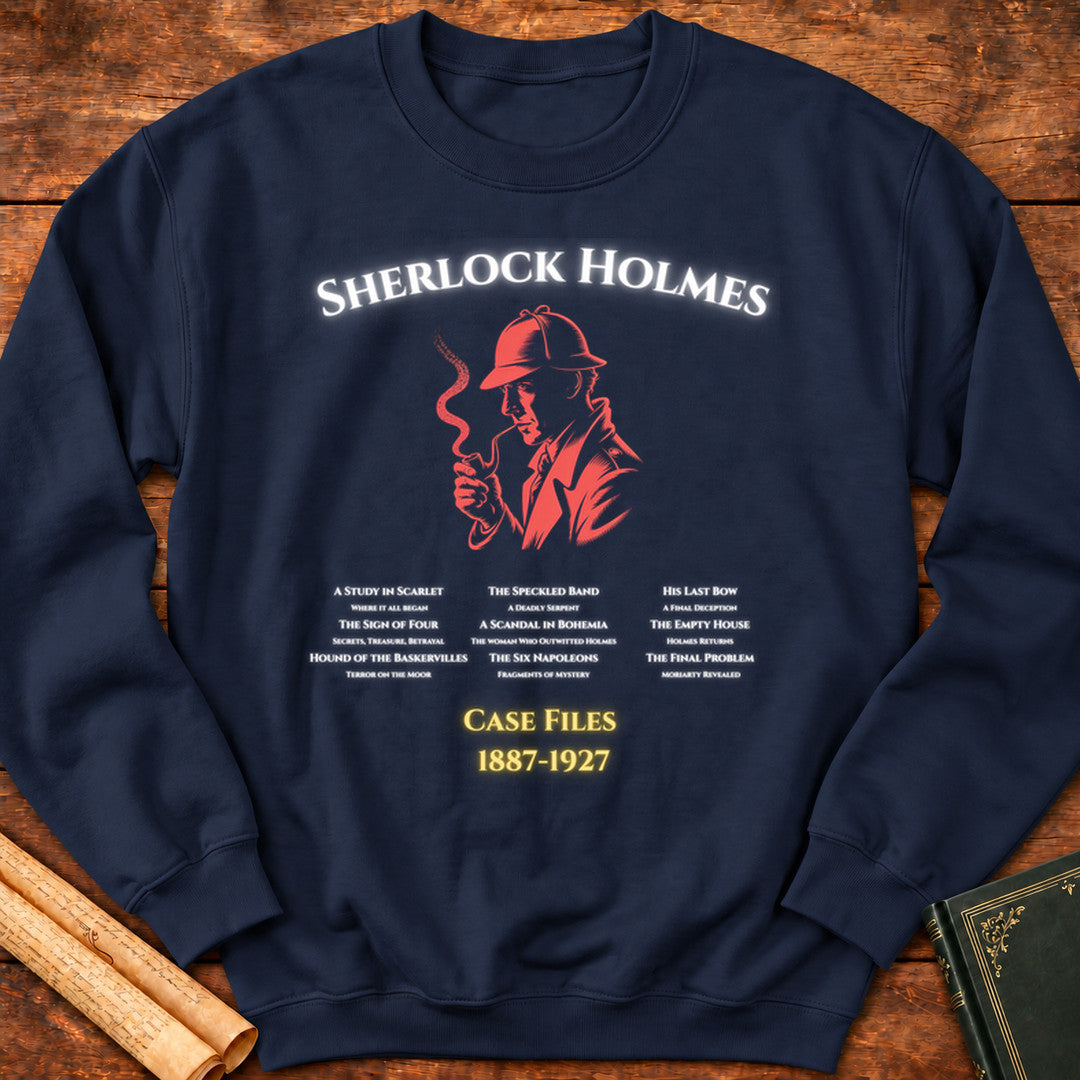 Sherlock Holmes Case Files Sweatshirt - Navy