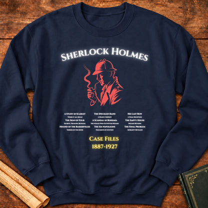 Sherlock Holmes Case Files Sweatshirt - Navy