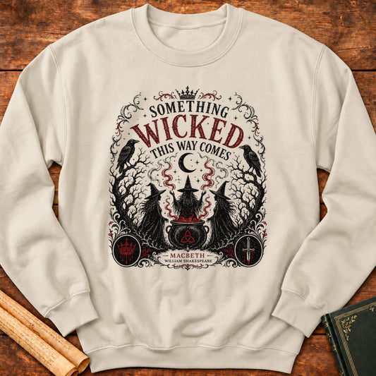 Something Wicked This Way Comes – Macbeth Gothic Sweatshirt - Sand