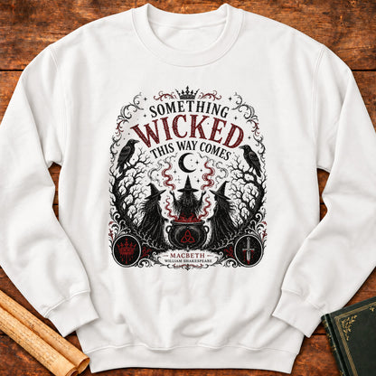 Something Wicked This Way Comes – Macbeth Gothic Sweatshirt - White