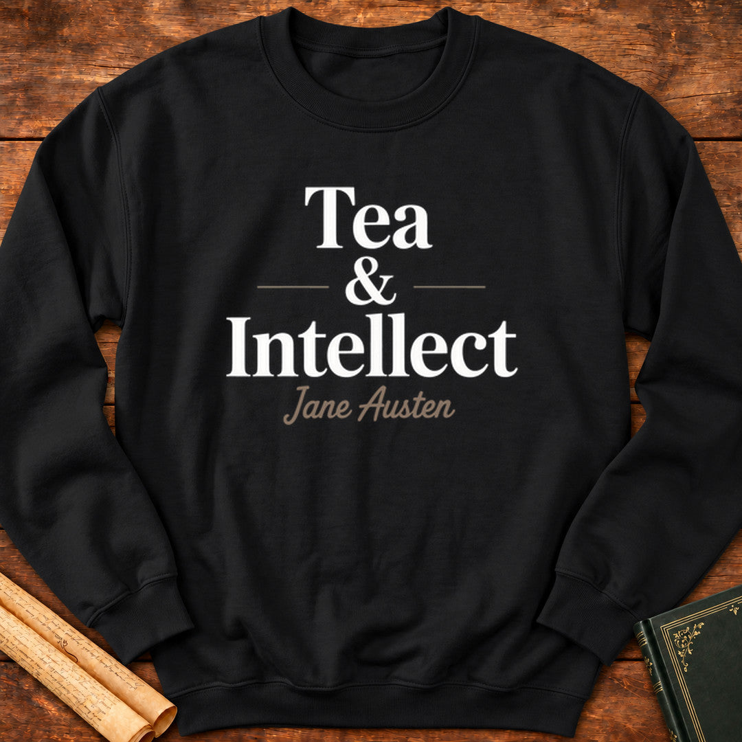 Tea and Intellect Jane Austen Sweatshirt - Black