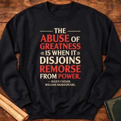The abuse of greatness Sweatshirt - Black