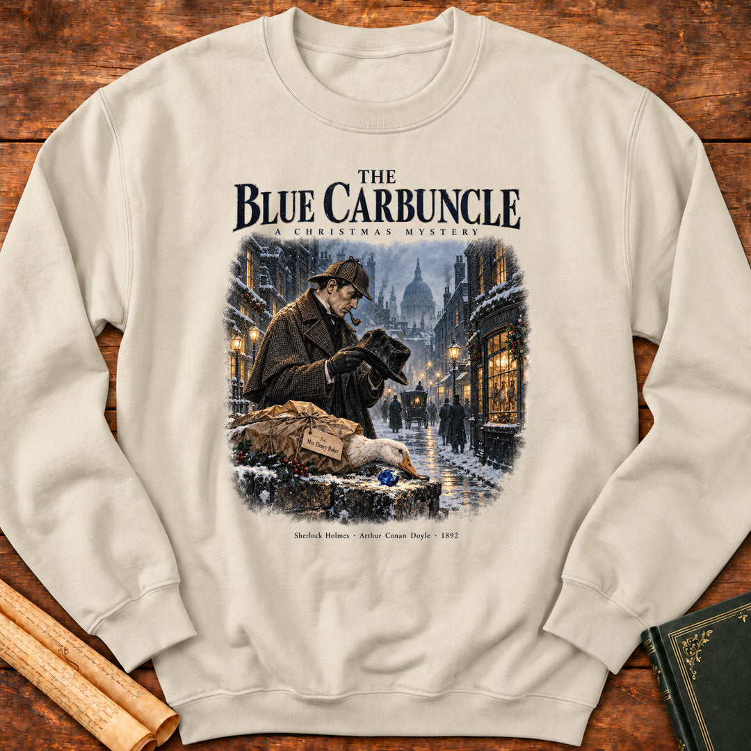 The Blue Carbuncle – Sherlock Holmes Christmas Mystery Sweatshirt - Sand