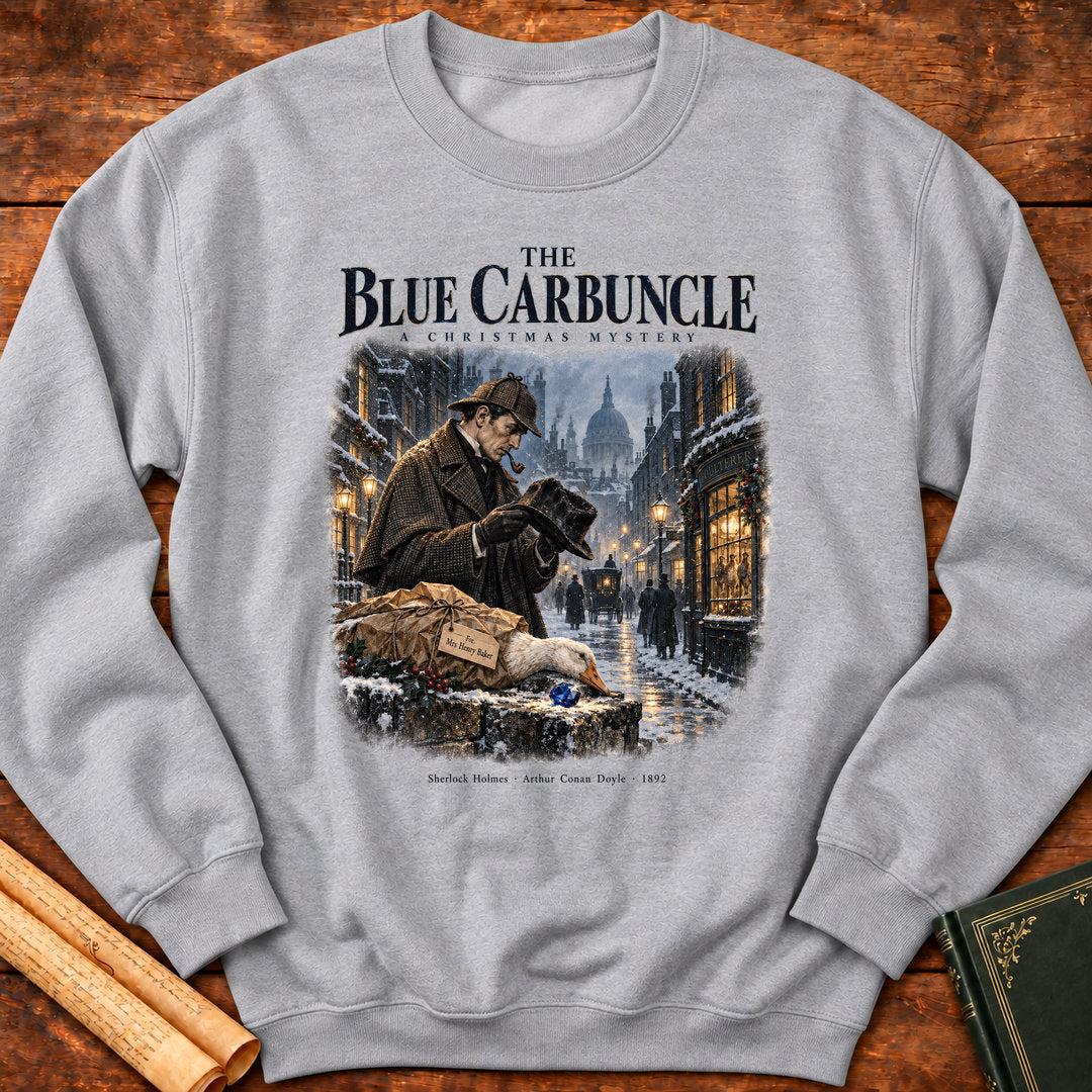 The Blue Carbuncle – Sherlock Holmes Christmas Mystery Sweatshirt - Sport Grey