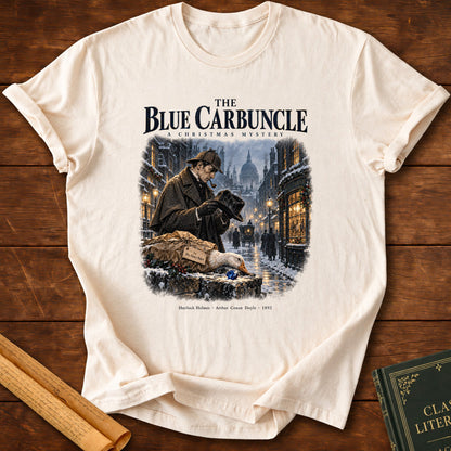 The Blue Carbuncle – Sherlock Holmes Christmas Mystery T-Shirt - Natural