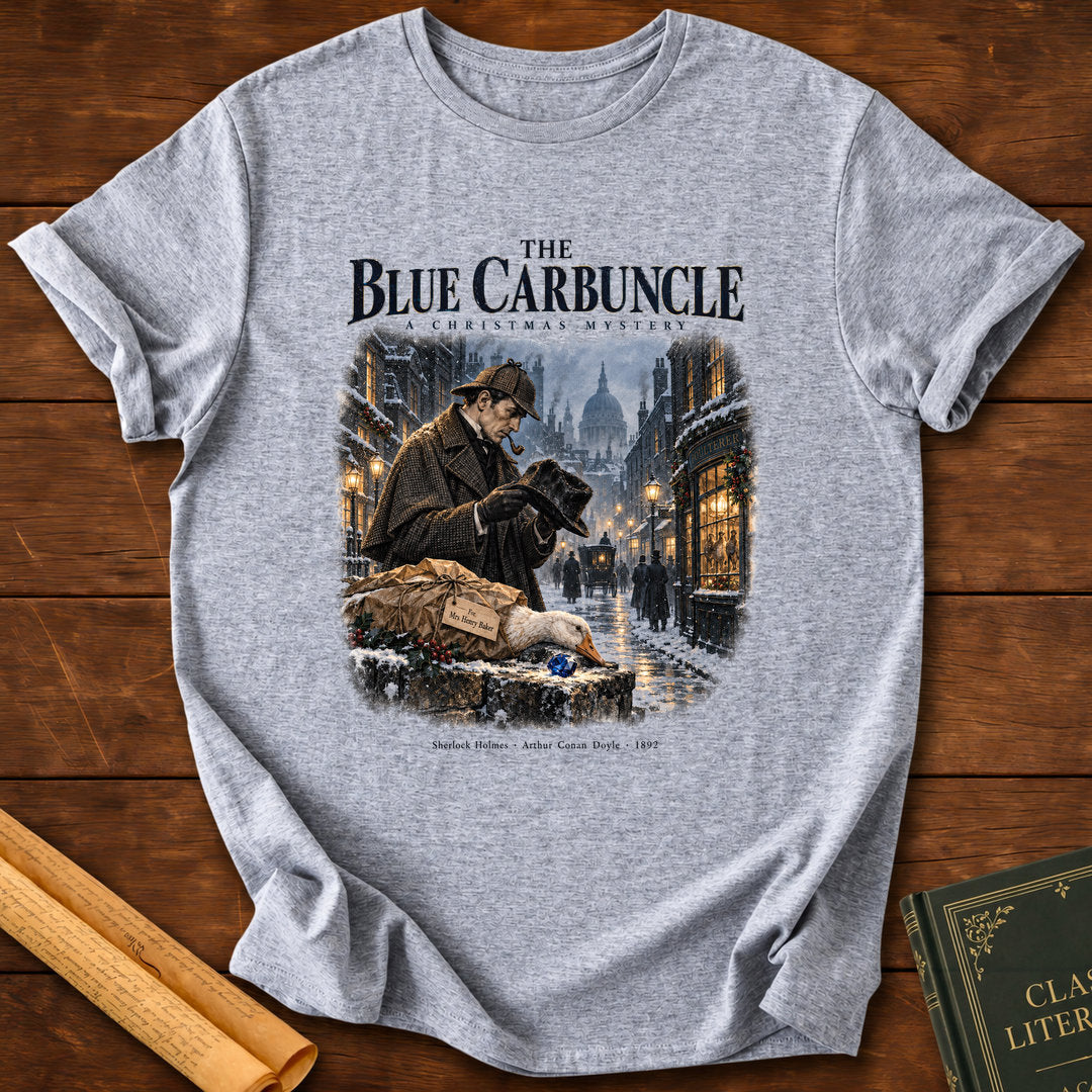 The Blue Carbuncle – Sherlock Holmes Christmas Mystery T-Shirt - Sport Grey