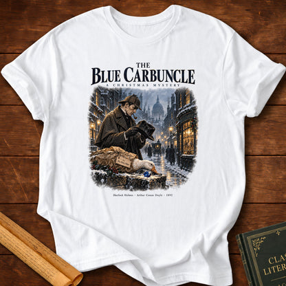 The Blue Carbuncle – Sherlock Holmes Christmas Mystery T-Shirt - White