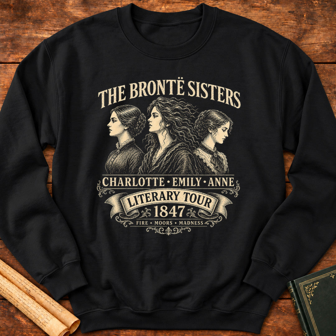 The Brontë Sisters “Literary Tour 1847” Sweatshirt - Black