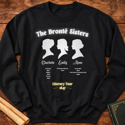 The Brontë Sisters “Literary Tour 1847” Sweatshirt - Black