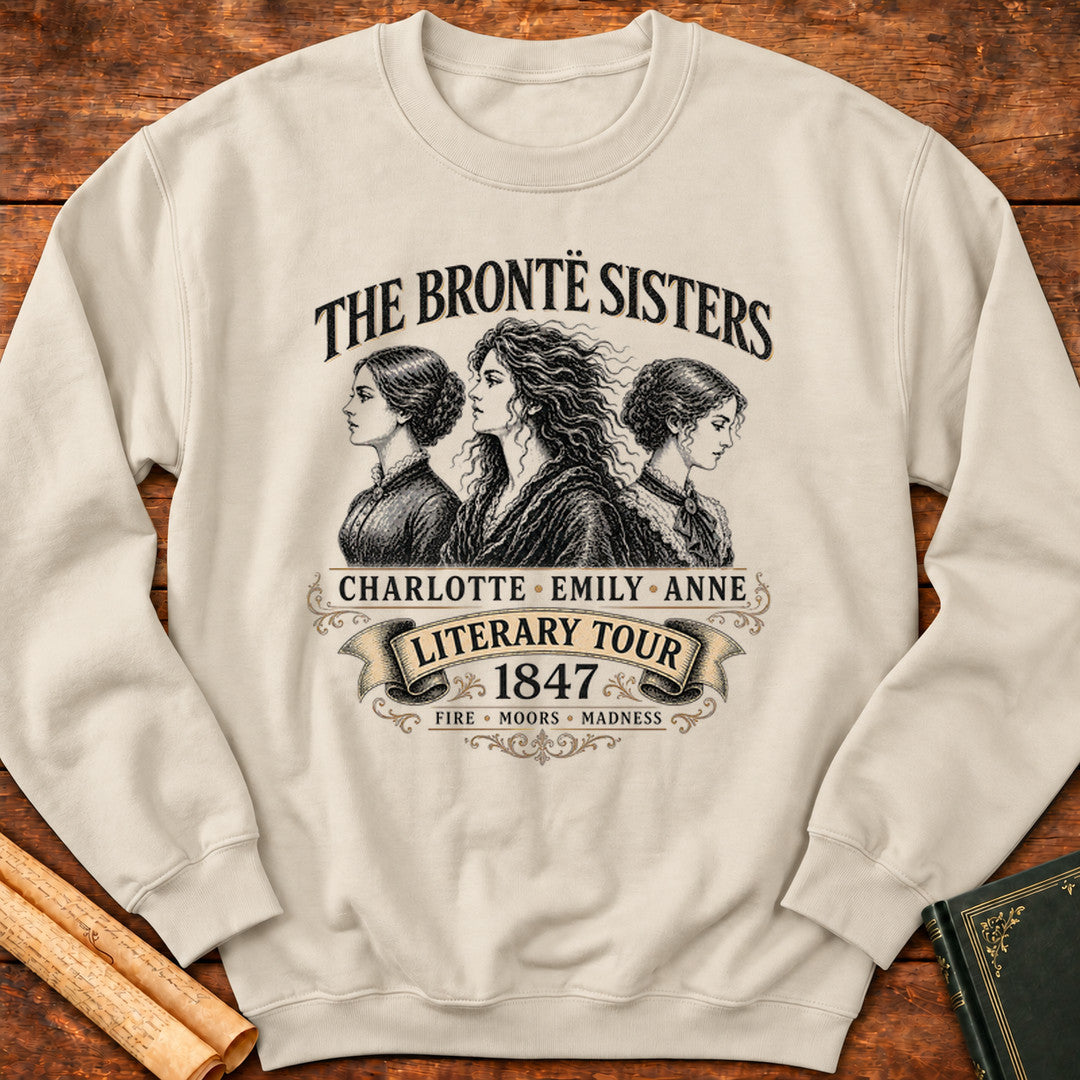 The Brontë Sisters “Literary Tour 1847” Sweatshirt - Sand