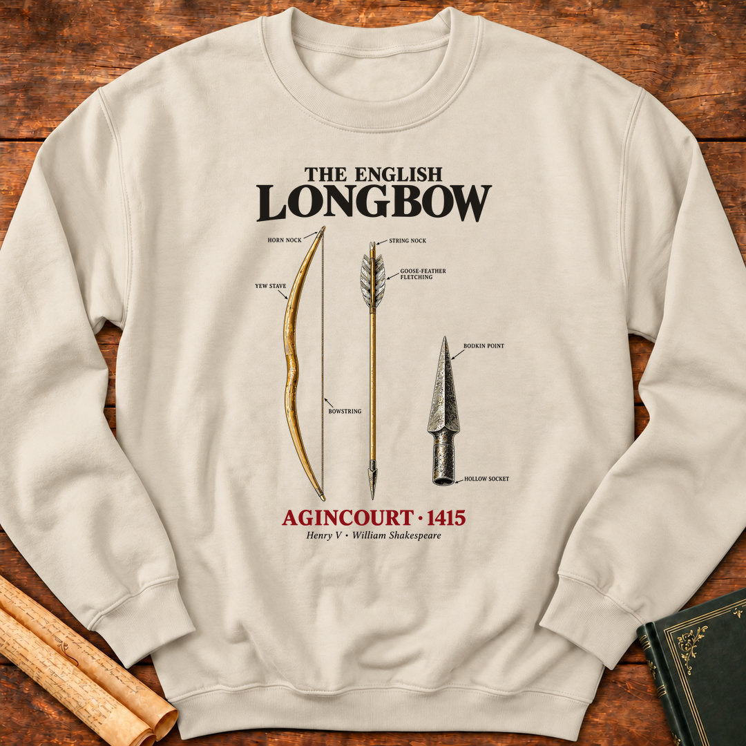The English Longbow – Agincourt 1415 Historical Sweatshirt - Sand