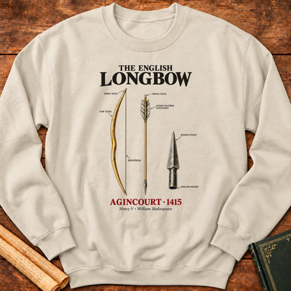 The English Longbow – Agincourt 1415 Historical Sweatshirt - Sand