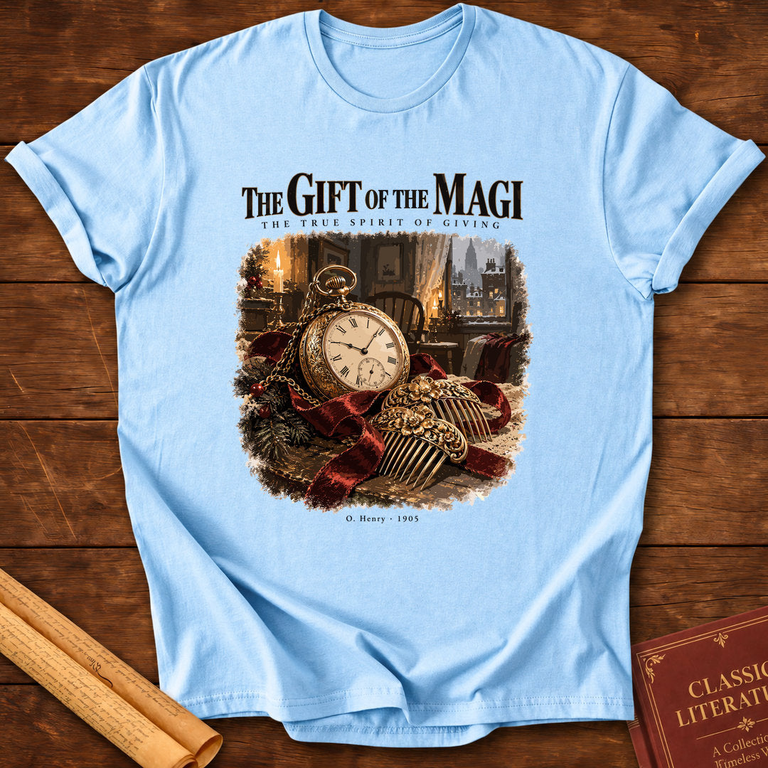 The Gift of the Magi – The True Spirit of Giving T-Shirt - Light Blue