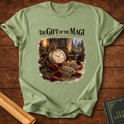 The Gift of the Magi – The True Spirit of Giving T-Shirt - Sage