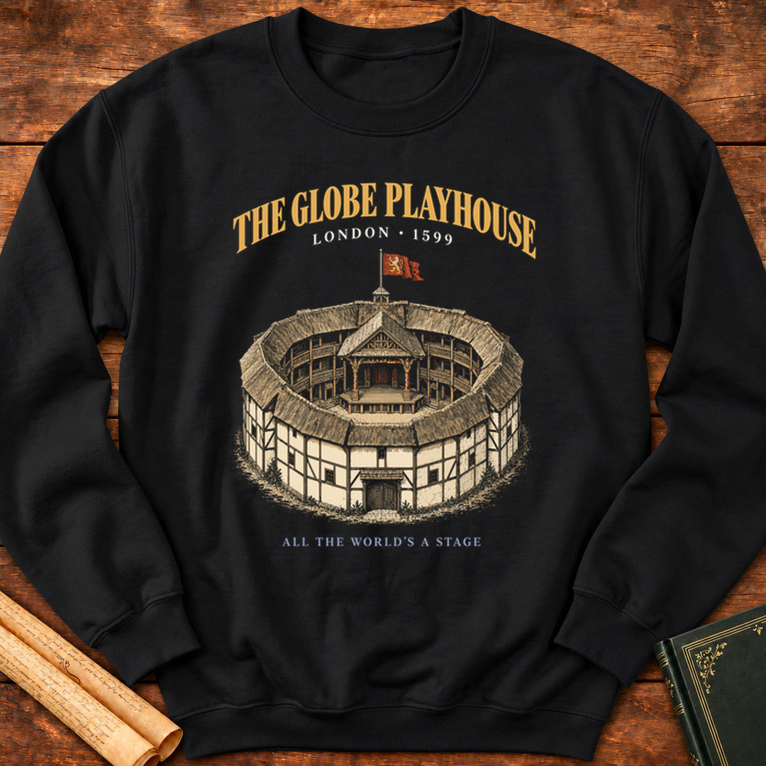 The Globe Playhouse – London 1599 Shakespeare Sweatshirt - Black