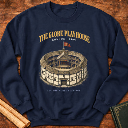 The Globe Playhouse – London 1599 Shakespeare Sweatshirt - Navy