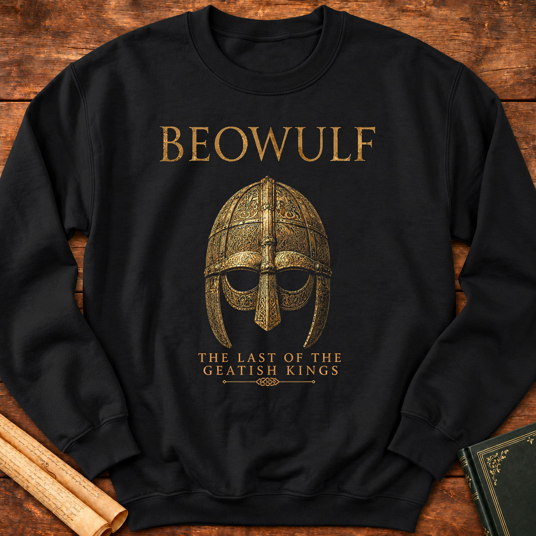 The Last of the Geatish Kings | Beowulf Literary Sweatshirt - Black