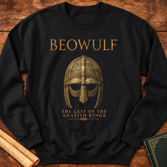 The Last of the Geatish Kings | Beowulf Literary Sweatshirt - Black