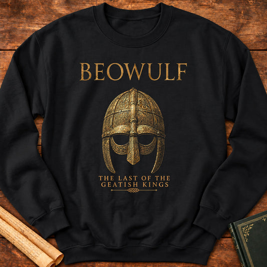 The Last of the Geatish Kings | Beowulf Literary Sweatshirt - Black