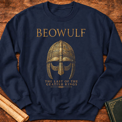 The Last of the Geatish Kings | Beowulf Literary Sweatshirt - Navy